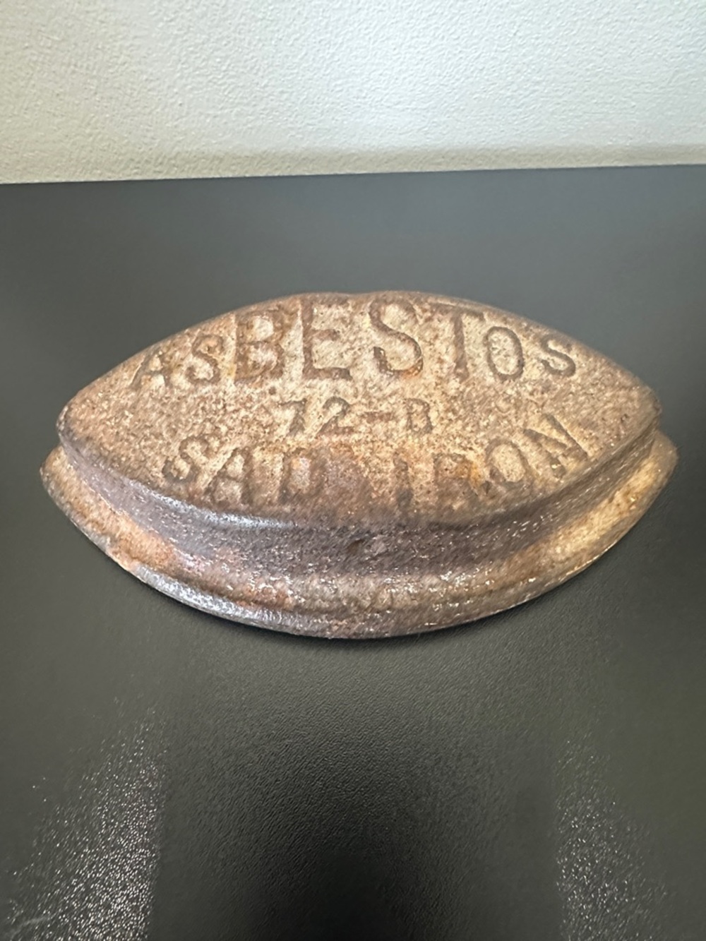 Vintage Asbestos Sad Iron - Cast Iron